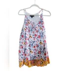 Floral Sleeveless Top - Multicolor